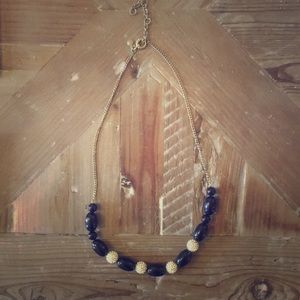 Jcrew Navy & silver necklace